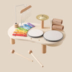 Toddler Music Table Wooden Xylophone & Drums