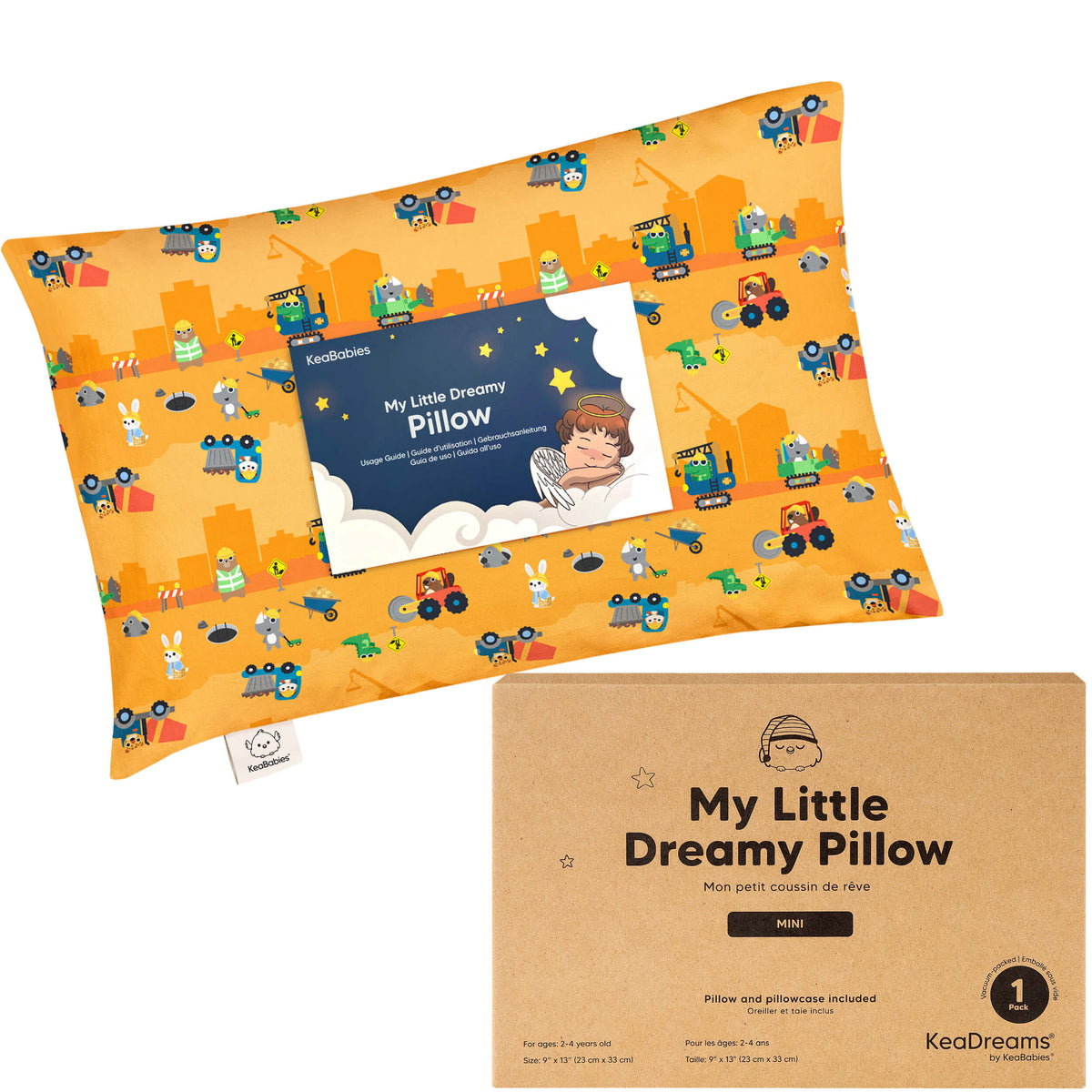 Toddler Pillow Cotton Pillowcase Machine Washable
