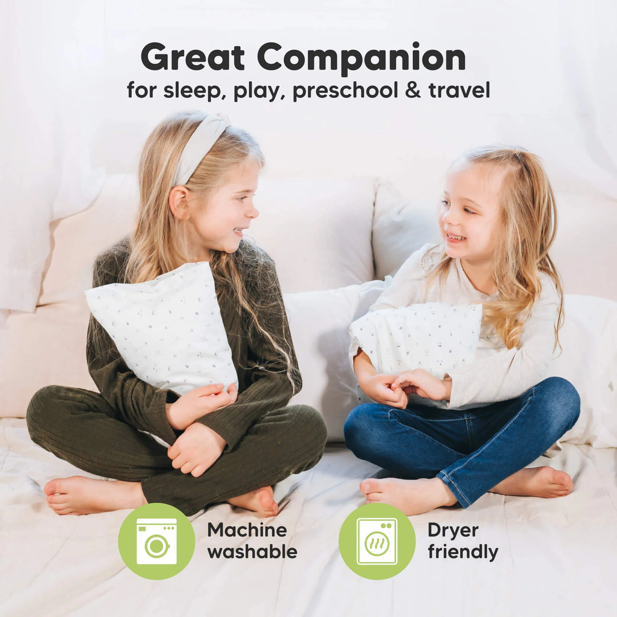 Toddler Pillow Cotton Pillowcase Machine Washable