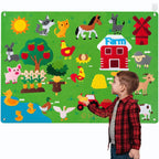 Toddler Playboard Durable Felt Reusable Travel Friendly