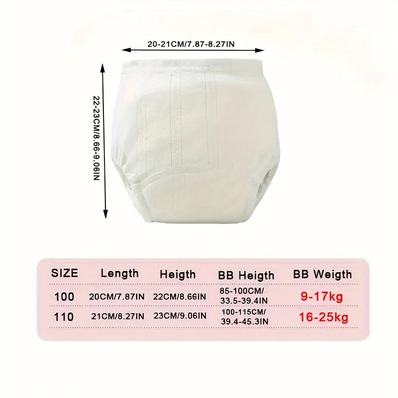 Toddler Potty Training Pants 100% Cotton Reusable Leakproof