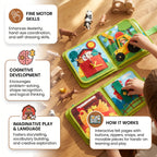 Toddler Storybook Montessori Farm Animals Durable Pages