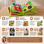 Toddler Storybook Montessori Farm Animals Durable Pages