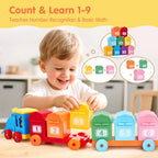 Toddler Train Set Numbered Carts & Farm Animals