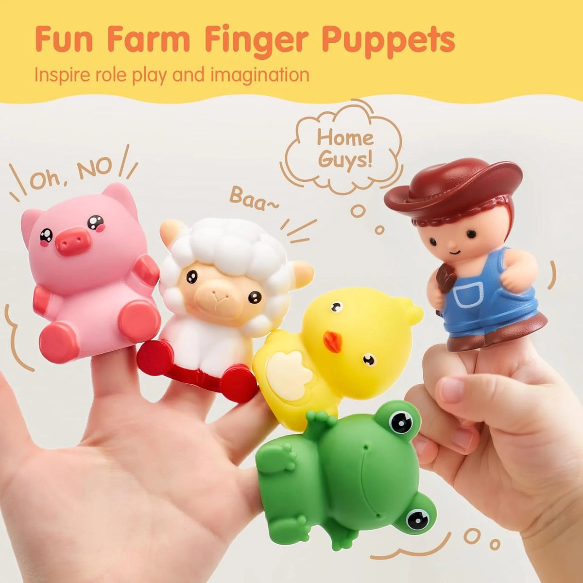 Toddler Train Set Numbered Carts & Farm Animals