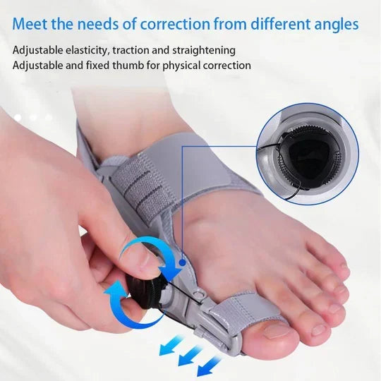 Toe Corrector Adjustable 3D Knob & Silicone Cushions