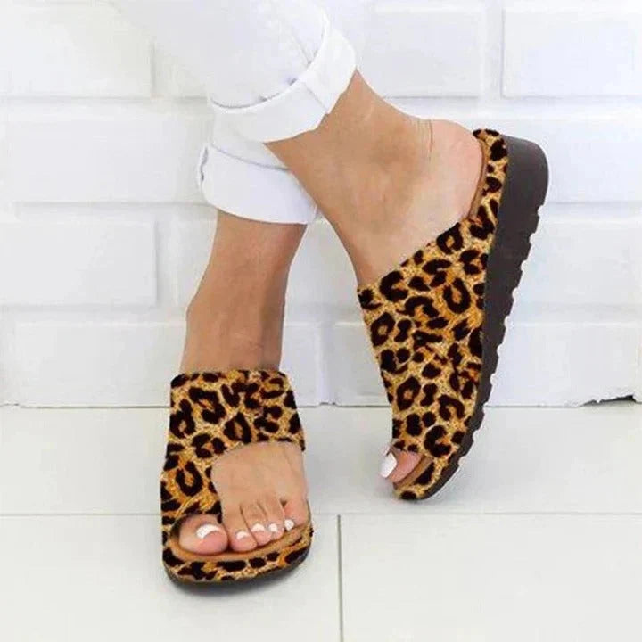 Toe-Ring Sandals Toe Alignment & Multi-Zone Arch Support Slip-On