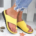 Toe-Ring Sandals Toe Alignment & Multi-Zone Arch Support Slip-On