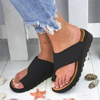 Toe-Ring Sandals Toe Alignment & Multi-Zone Arch Support Slip-On