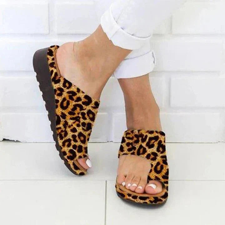 Toe-Ring Sandals Toe Alignment & Multi-Zone Arch Support Slip-On