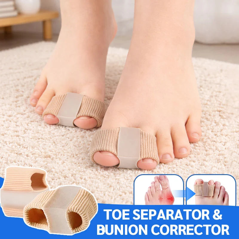 Toe Separator Set Soft Padded Silicone Breathable