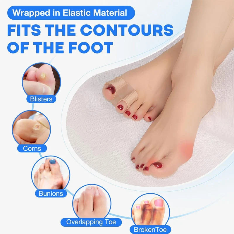 Toe Separator Set Soft Padded Silicone Breathable