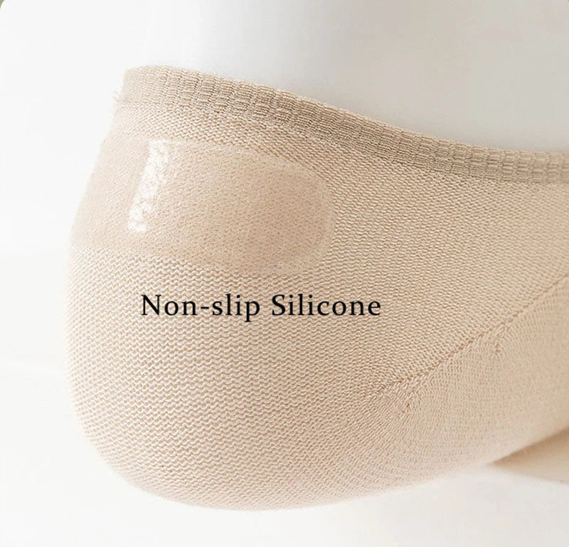 Toe Socks Five-Toe Seamless Anti-Slip Heel