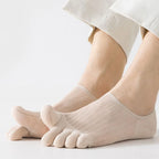 Toe Socks Five-Toe Seamless Anti-Slip Heel