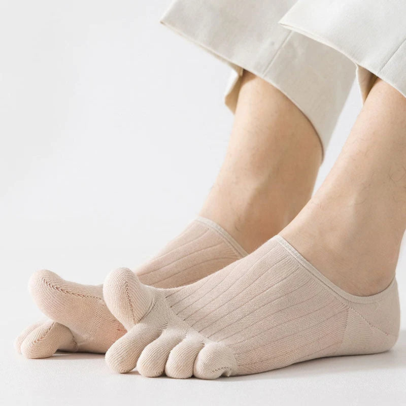 Toe Socks Five-Toe Seamless Anti-Slip Heel