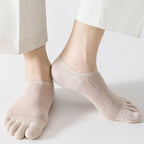 Toe Socks Five-Toe Seamless Anti-Slip Heel