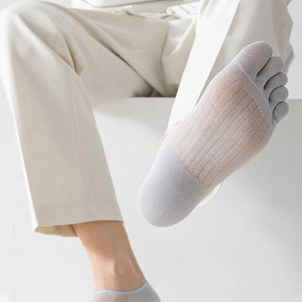 Toe Socks Five-Toe Seamless Anti-Slip Heel