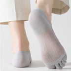 Toe Socks Five-Toe Seamless Anti-Slip Heel