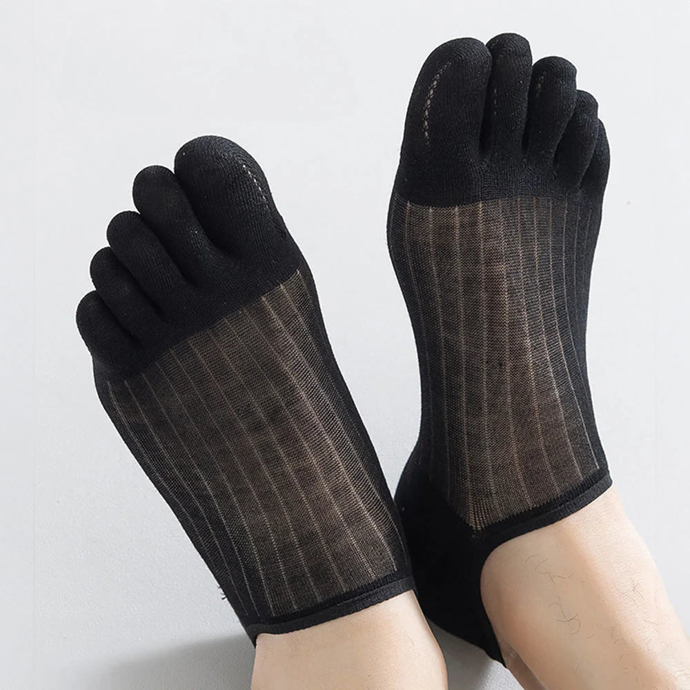 Toe Socks Five-Toe Seamless Anti-Slip Heel
