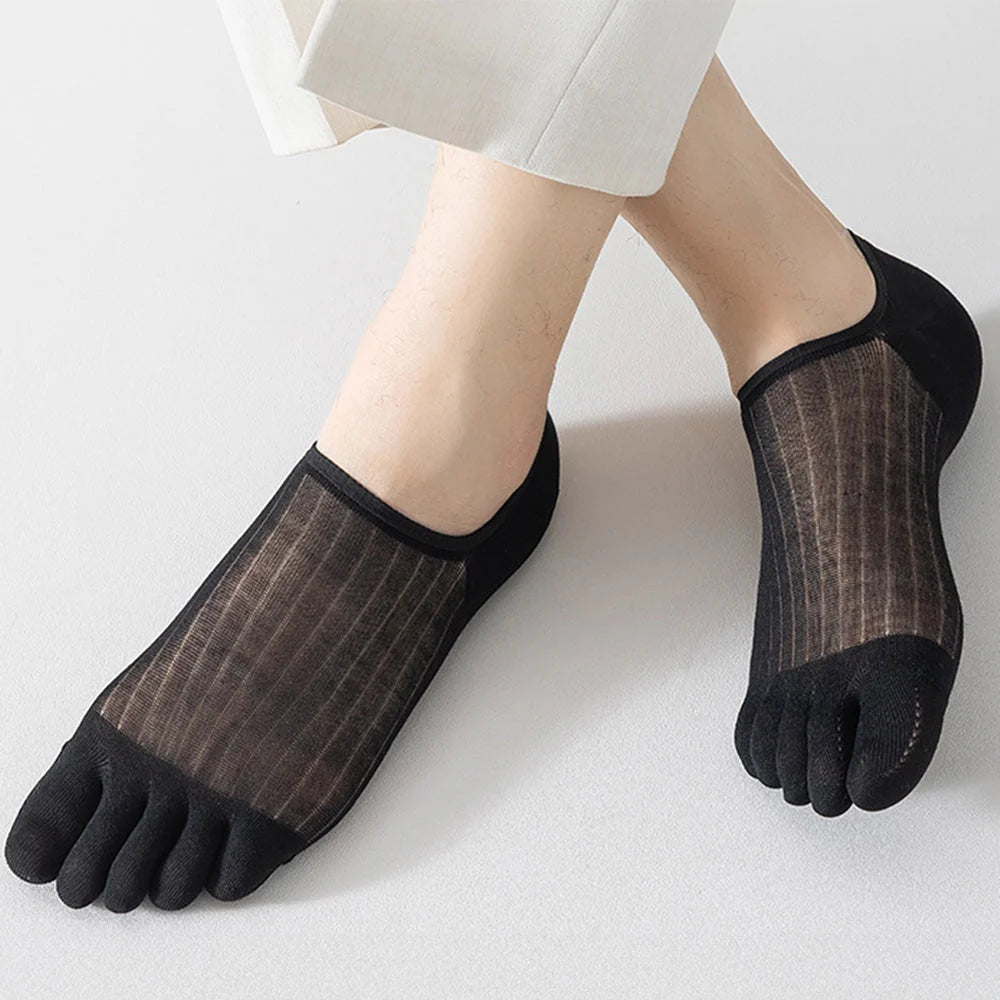 Toe Socks Five-Toe Seamless Anti-Slip Heel