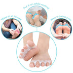 Toe Spacer Three-Arch Silicone Gel Discreet Fit