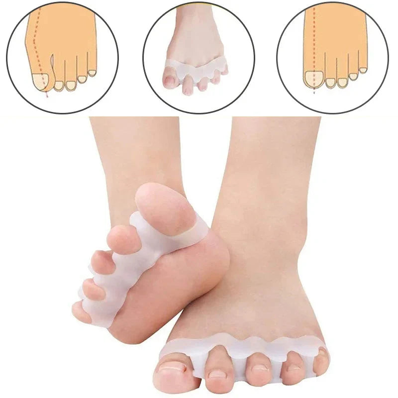 Toe Spacer Three-Arch Silicone Gel Discreet Fit