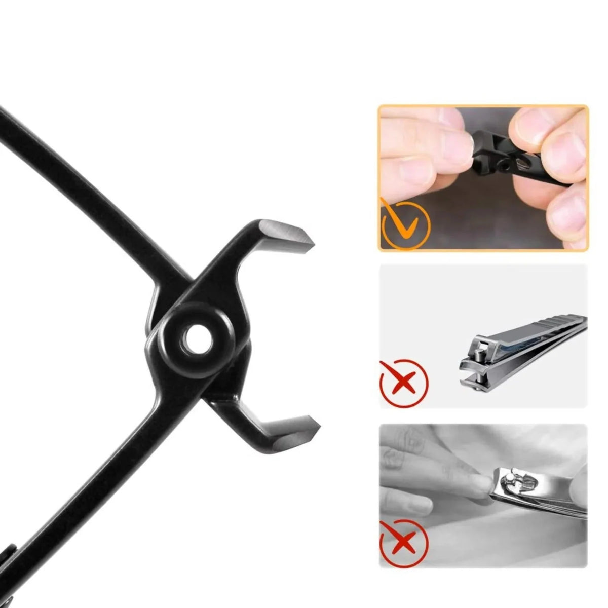 Toenail Clipper Extra Wide Jaw Ergonomic Grip