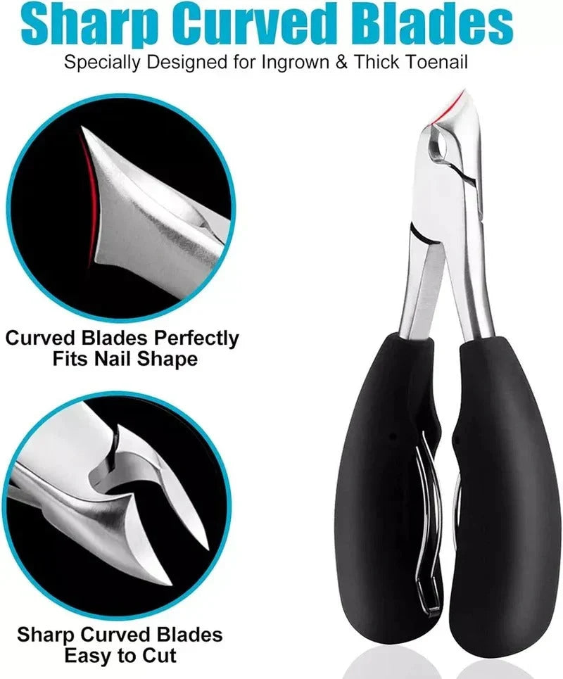 Toenail Clipper Precision Curved Blade & Built-In Guard