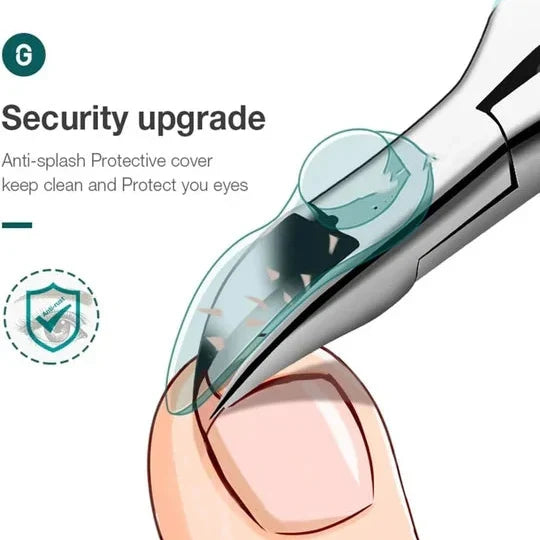 Toenail Clippers Ergonomic Non-Slip Handle Surgical-Grade Stainless Steel