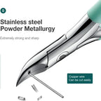 Toenail Clippers Ergonomic Non-Slip Handle Surgical-Grade Stainless Steel