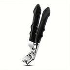 Toenail Clippers Extra-Long Handle & Curved Stainless Steel Blades