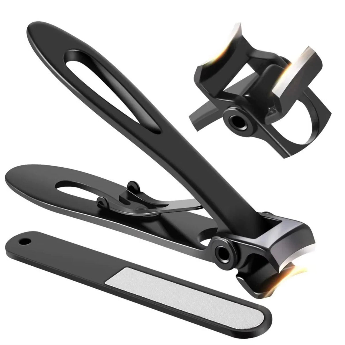 Toenail Clippers Extra Wide Stainless Steel Non-Slip Grip