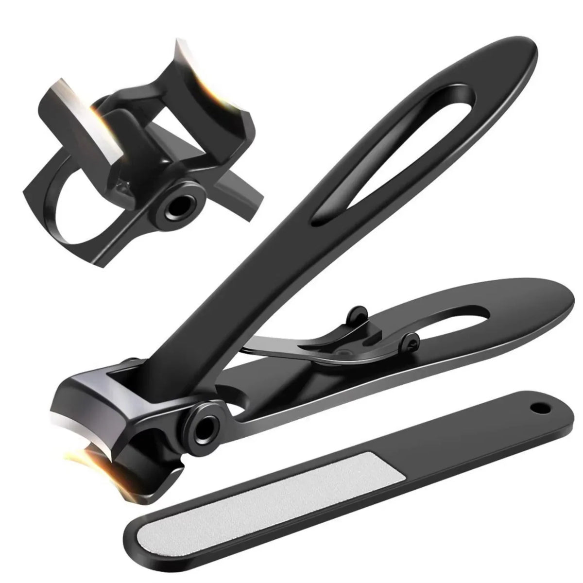 Toenail Clippers Extra Wide Stainless Steel Non-Slip Grip