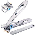 Toenail Clippers Extra Wide Stainless Steel Non-Slip Grip