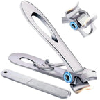 Toenail Clippers Extra Wide Stainless Steel Non-Slip Grip