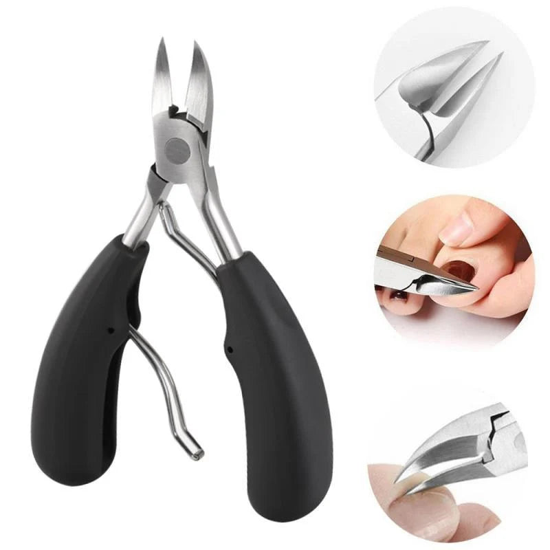 Toenail Scissors Curved Stainless Steel Non-Slip Grip