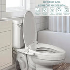 Toilet Bidet Attachment Dual Nozzle Retractable Adjustable Pressure