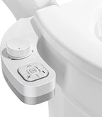 Toilet Bidet Attachment Dual Retractable Nozzles Adjustable Pressure