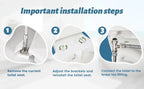 Toilet Bidet Attachment Dual Retractable Nozzles Adjustable Pressure
