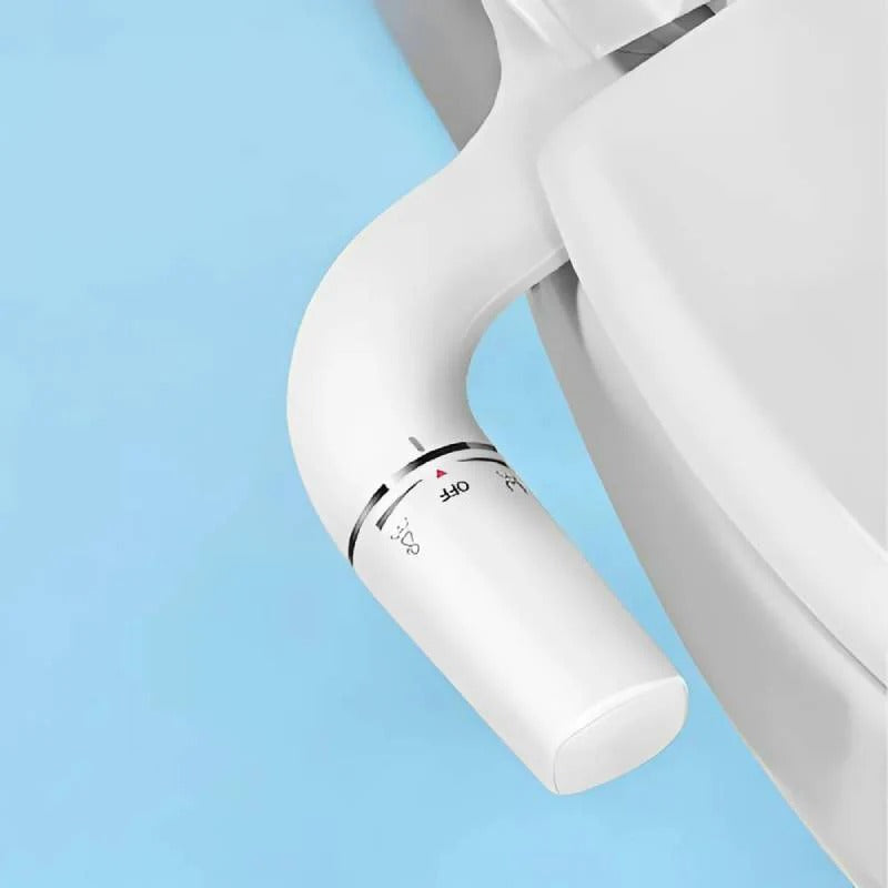 Toilet Bidet Attachment Dual Wash Retractable Nozzle Low Profile