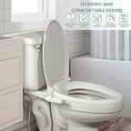 Toilet Bidet Attachment Dual Wash Retractable Nozzle Low Profile