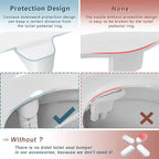 Toilet Bidet Attachment Dual Wash Retractable Nozzle Low Profile