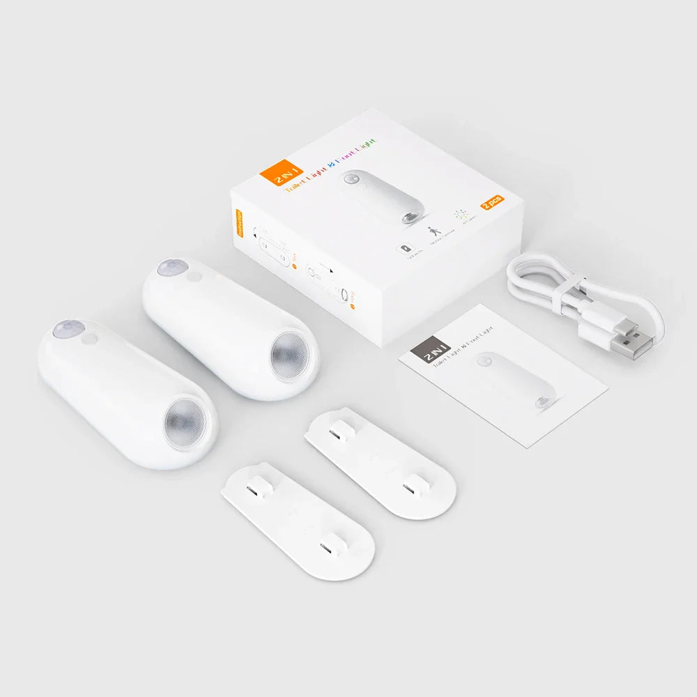 Toilet Bowl Night Light Motion-Activated USB Rechargeable Adjustable Arm