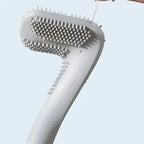 Toilet Brush Antibacterial Silicone Quick-Drying Tool-Free Wall Mount