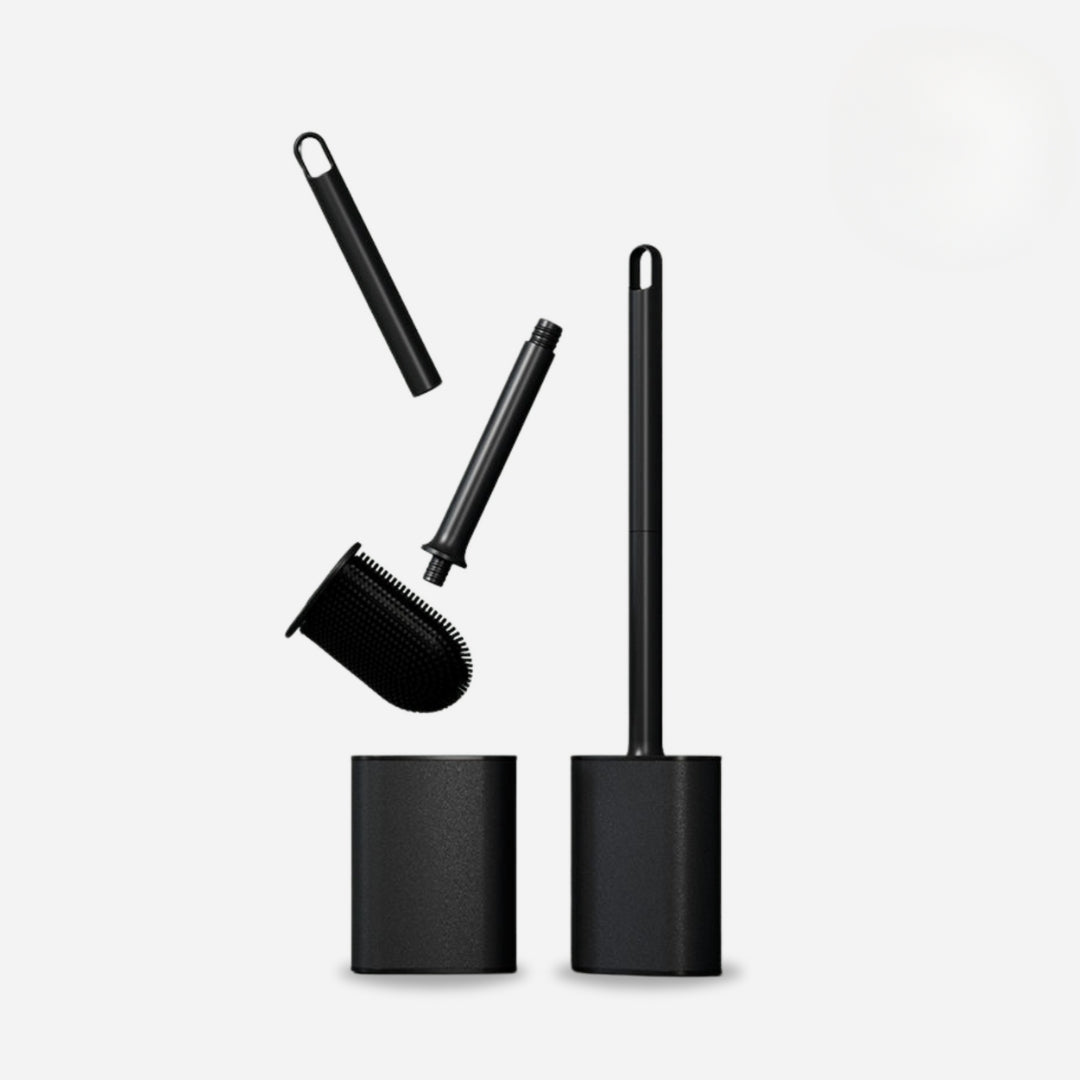 Toilet Brush Ergonomic Handle & Durable Nylon Bristles