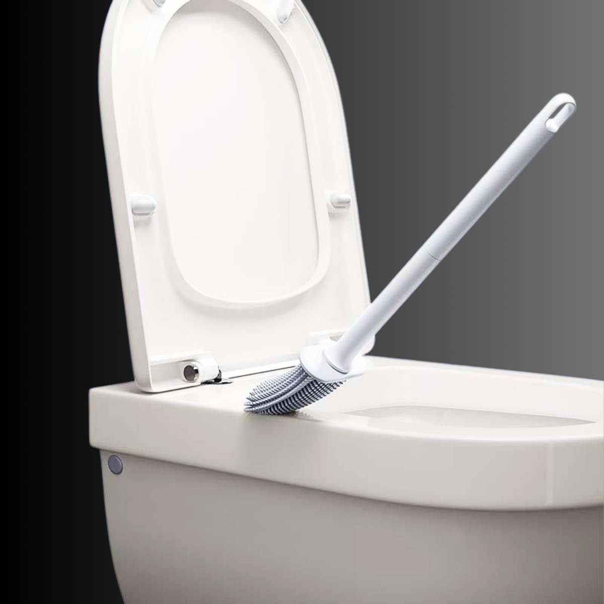 Toilet Brush Ergonomic Handle & Durable Nylon Bristles