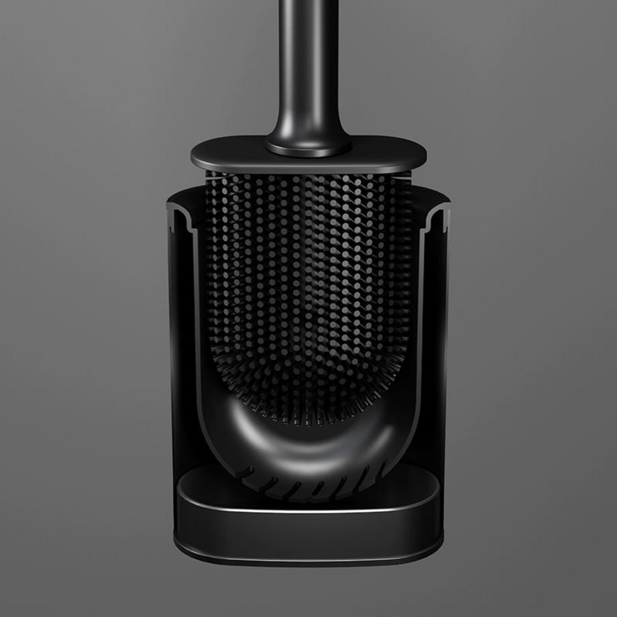 Toilet Brush Ergonomic Handle & Durable Nylon Bristles