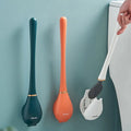 Toilet Brush Flexible Silicone Drip Tray & Wall Mount
