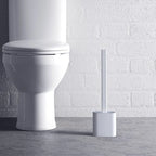 Toilet Brush Flexible Silicone Head & Ventilated Holder