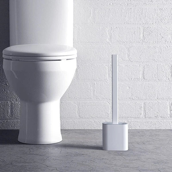 Toilet Brush Flexible Silicone Head & Ventilated Holder
